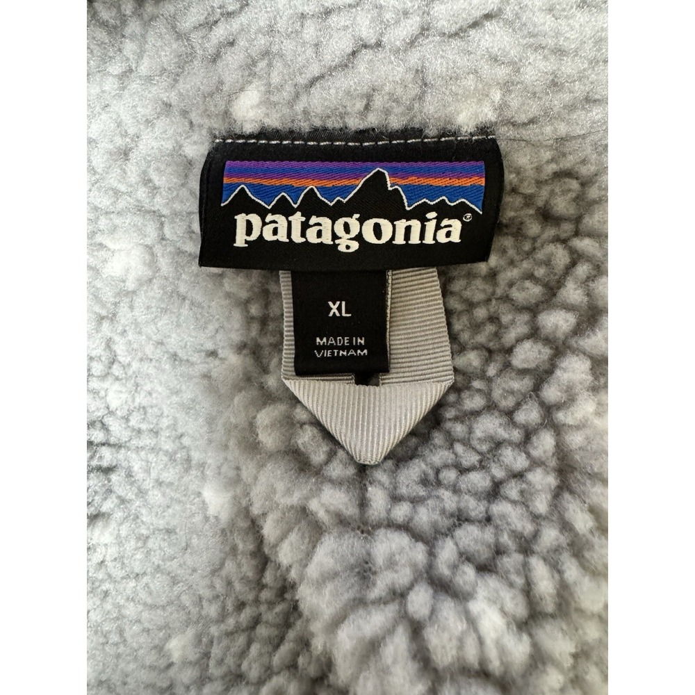 Patagonia Shelled Retro-X Pullover Hooded Salt Grey Gray Heather Women's Size XL - Picture 11 of 13